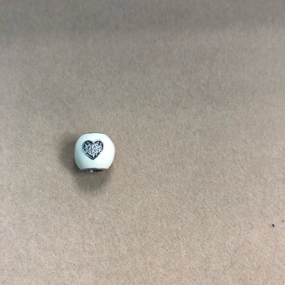Pandora I ❤️ Mickey white enamel charm